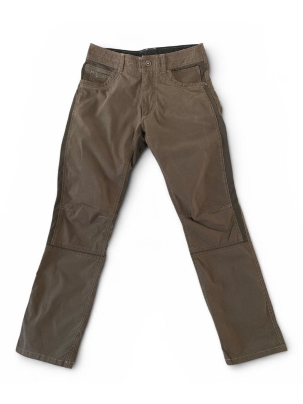 Hue Men’s Radikyl Utility Hiking Pants 30 x 32 (Actual 30 x 31.5) Brown Lightwt